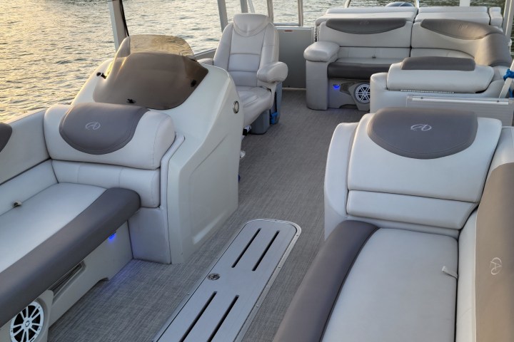 a boat filled with logs