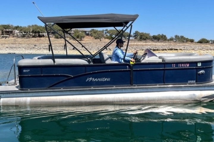 a small boat in a body of water